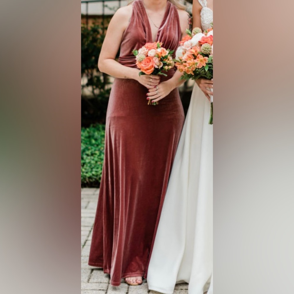 Revelry Dylan, Velvet Dusty Rose - size 4 petite